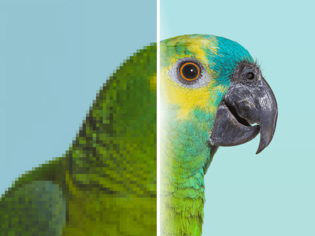 Photo resolution upscaling